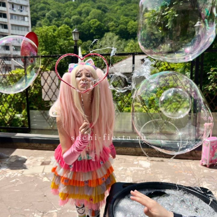 Шоу мыльных пузырей в Владимире
