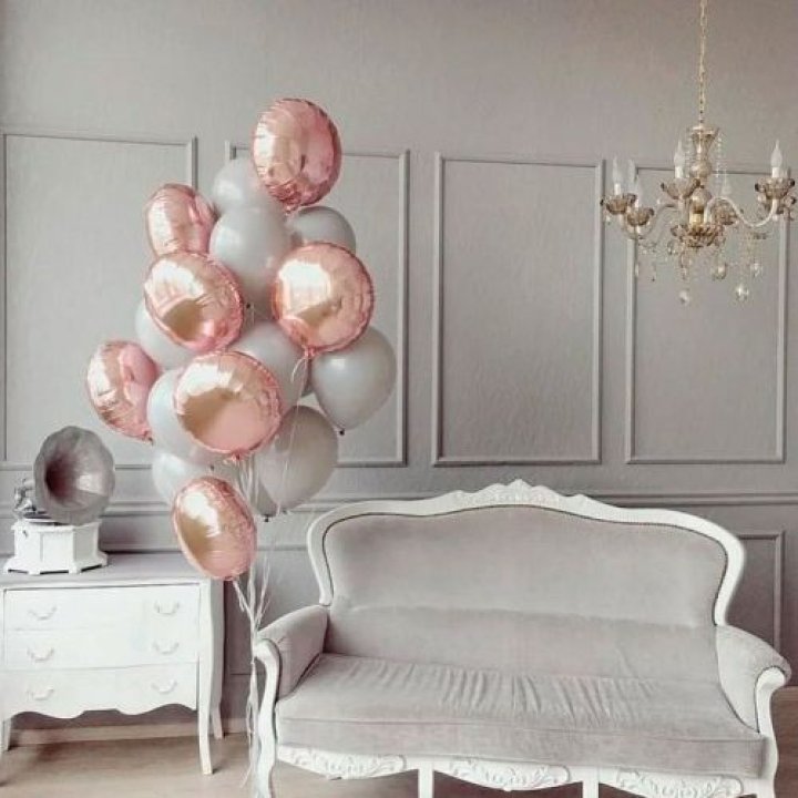 Фонтан шаров "Софт рози" в Владимире