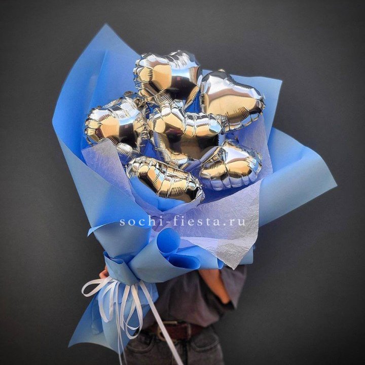 Букет из шаров сердец  №2 в Владимире