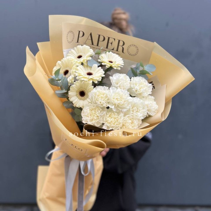  Букет с диантусами и герберами в Владимире