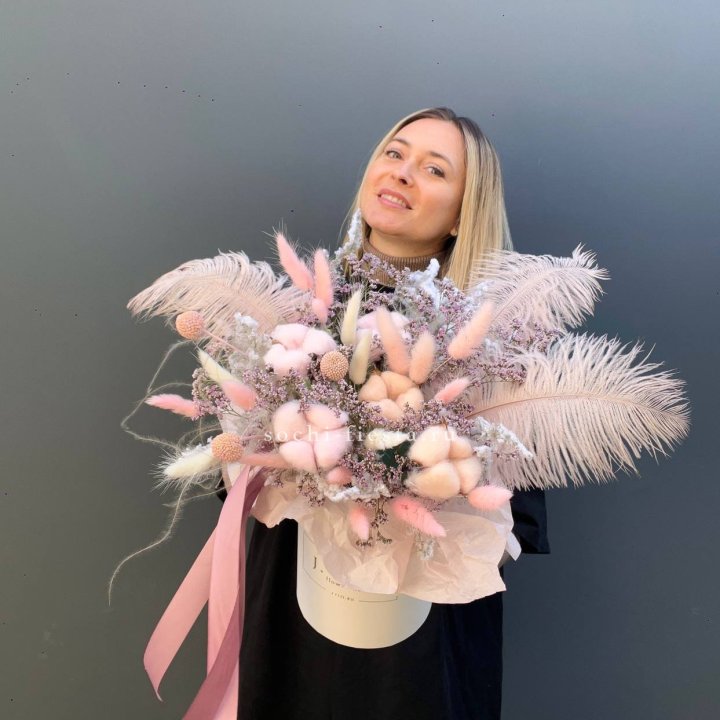 Авторский бокс с сухоцветами в Владимире