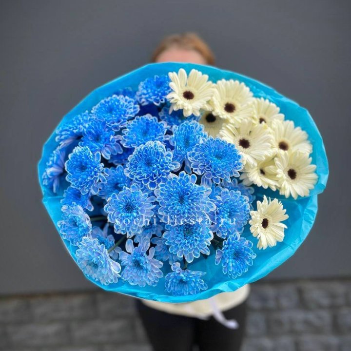 Букет хризантем и гербер в Владимире