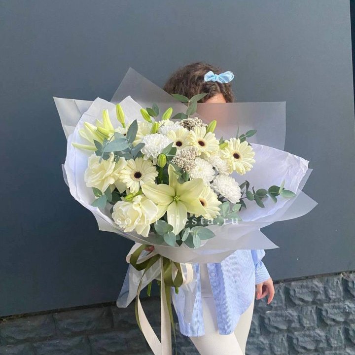 Букет с лилией и герберой в Владимире