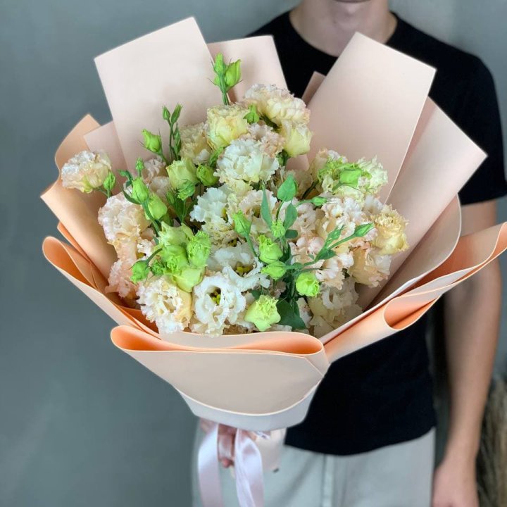 Букет эустом "Крем" в Владимире