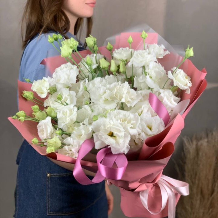 Букет эустом "Пудра" в Владимире