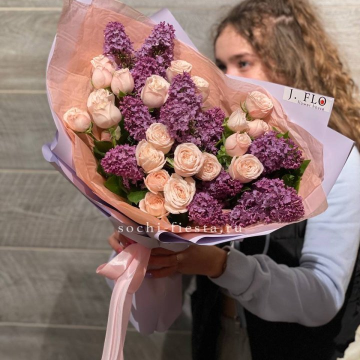 Букет "Лиловая весна" в Владимире