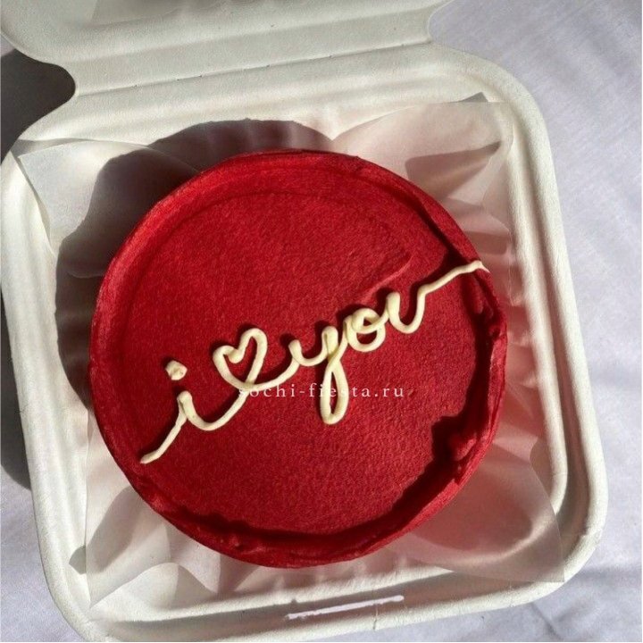 Бенто-торт "Я тебя люблю бесконечно" в Владимире