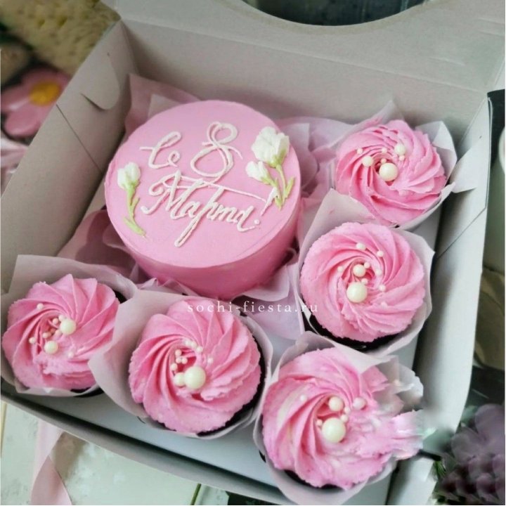 Капкейки и бенто-торт "8 марта!" в Владимире