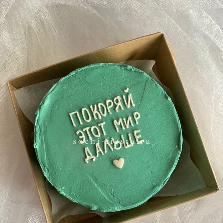 Бенто-торт "Покоряй этот мир" в Владимире