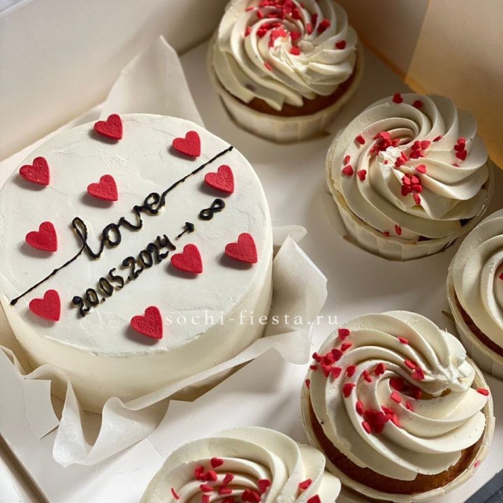 Капкейки и бенто-торт "Любимые" в Владимире