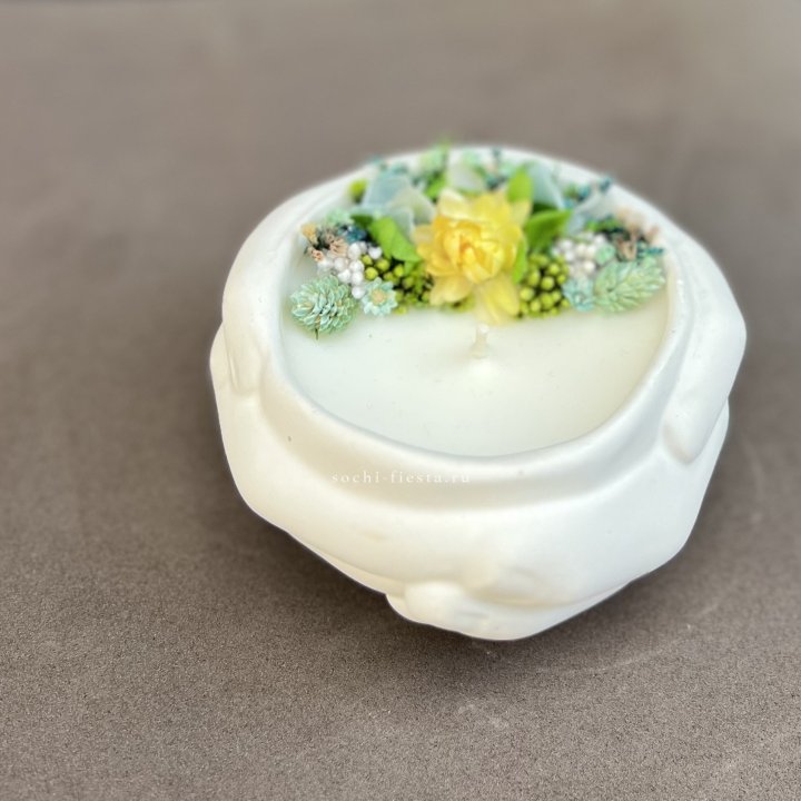 Свеча ароматическая в гипсе Руки в Владимире