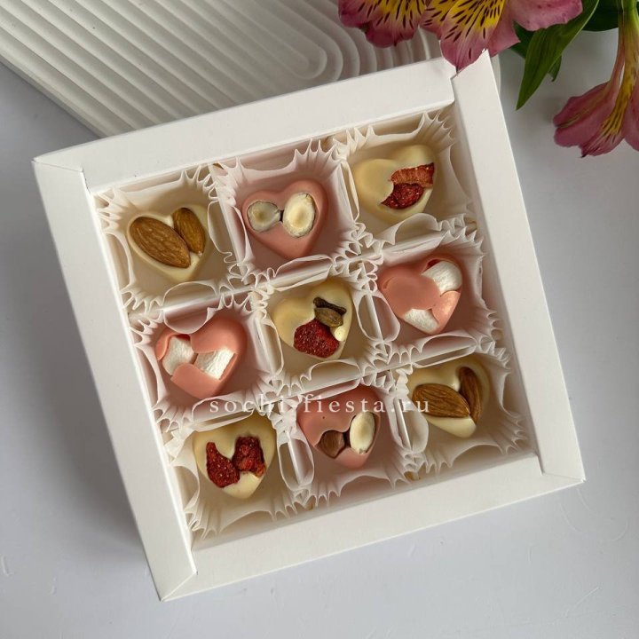 Набор конфет из бельгийского шоколада Сердца в Владимире