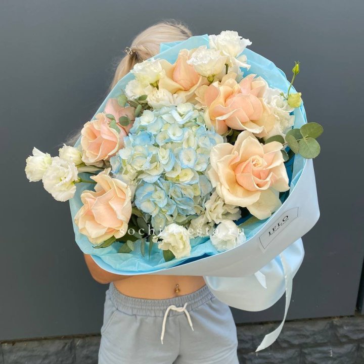 Сборный букет "Голубой закат" в Владимире