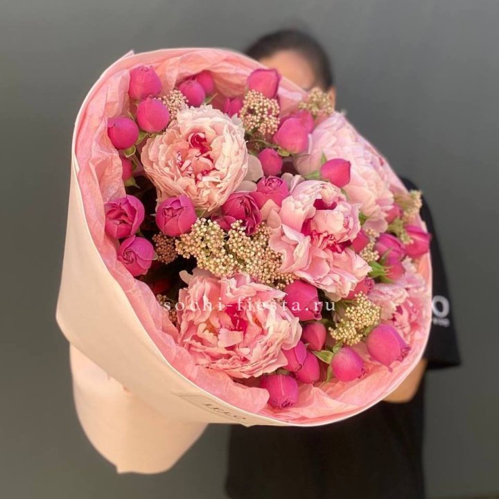  Букет с пионами "Преференс" в Владимире