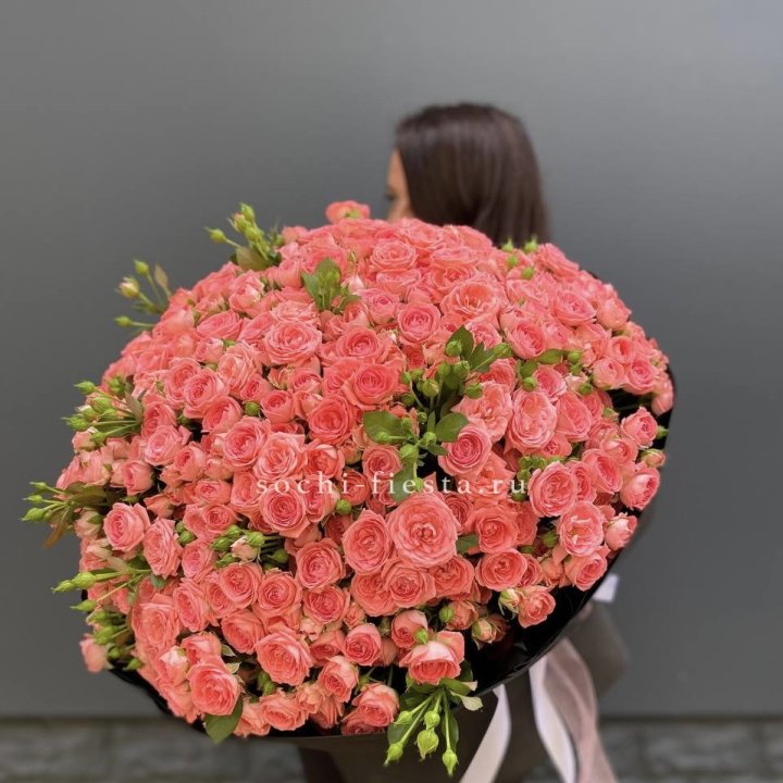 101 кустовая роза Барбадос в Владимире