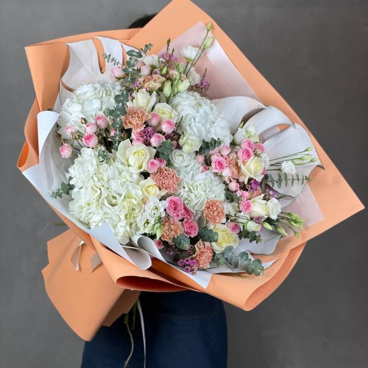 Макси-букет кремовый в Владимире