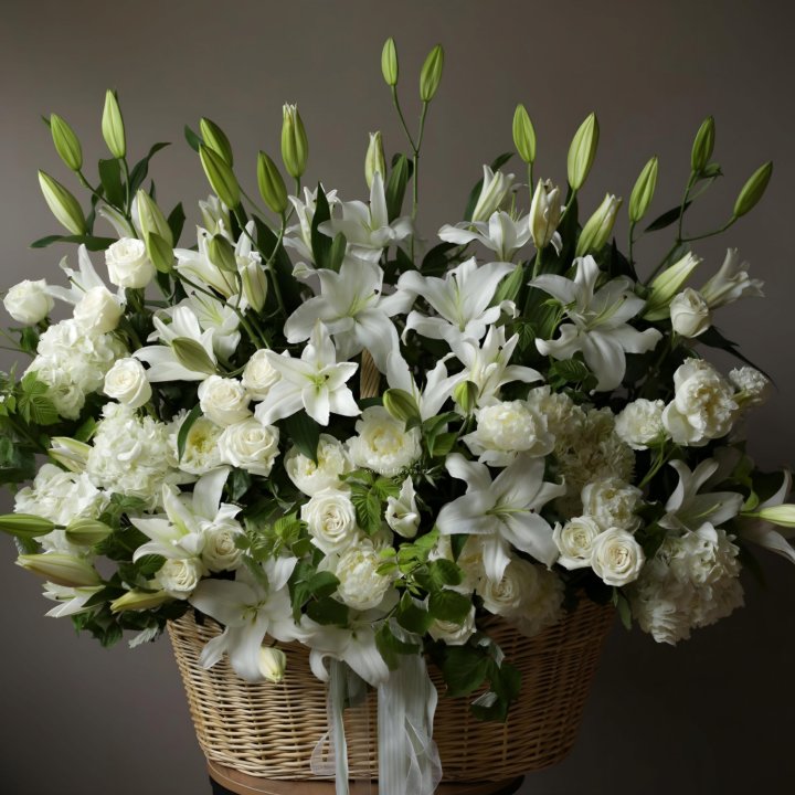 Цветочная корзина макси №3 в Владимире
