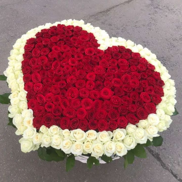 333 розы в корзине в Владимире
