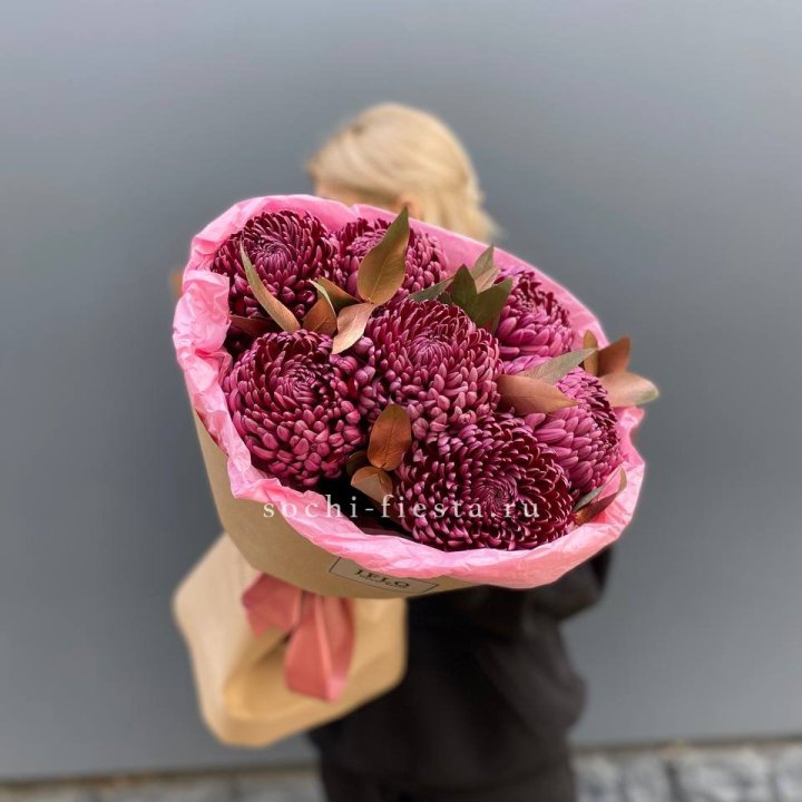 7 Хризантем Бигуди в золоте в Владимире