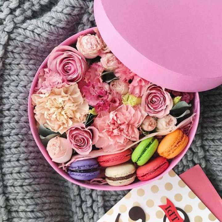 Цветочный бокс пинк в Владимире