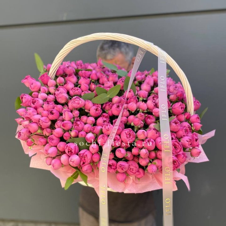 Корзина роз Мисти Баблс 101 в Владимире