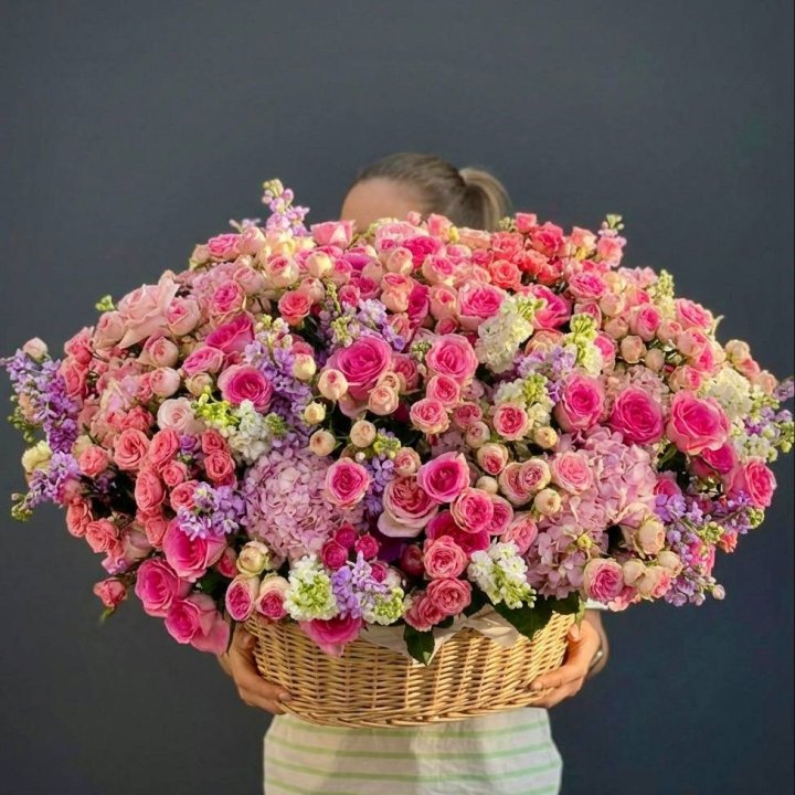 Цветочная корзина гигант №5 в Владимире