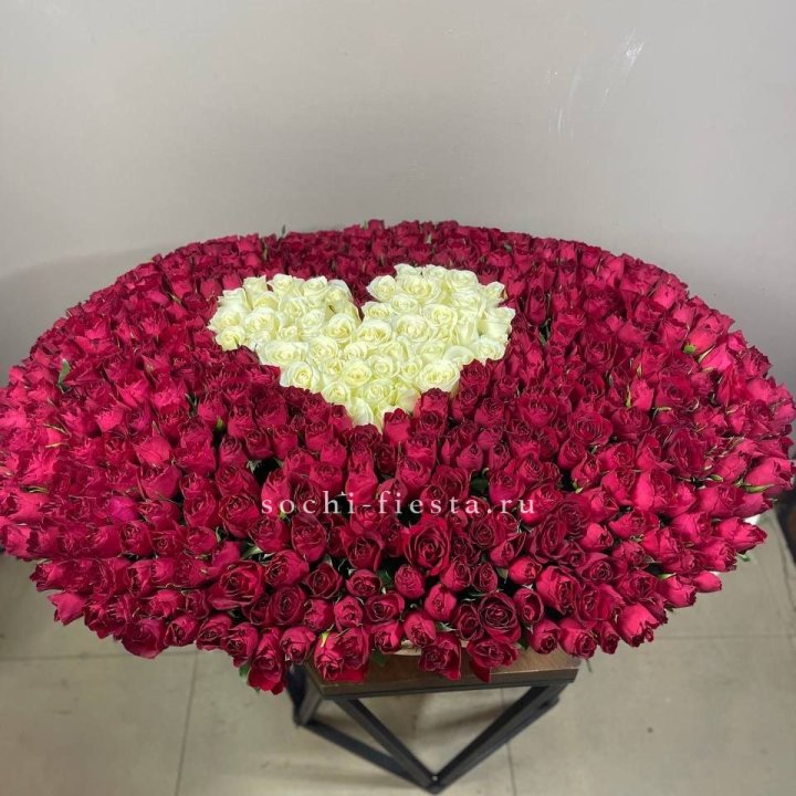 501 роза в корзине в Владимире