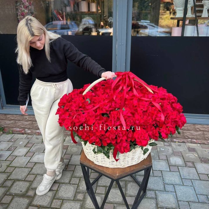 201 французская красная роза в Владимире