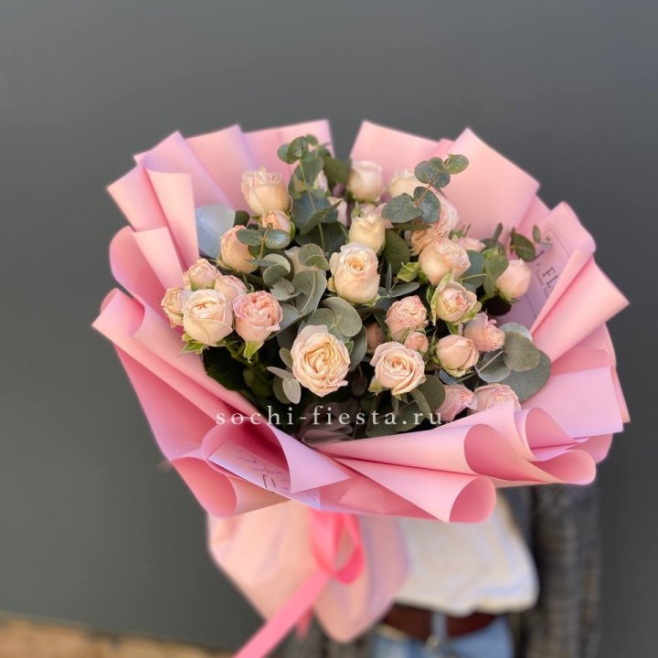 Букет пионовидных роз Cute Love в Владимире