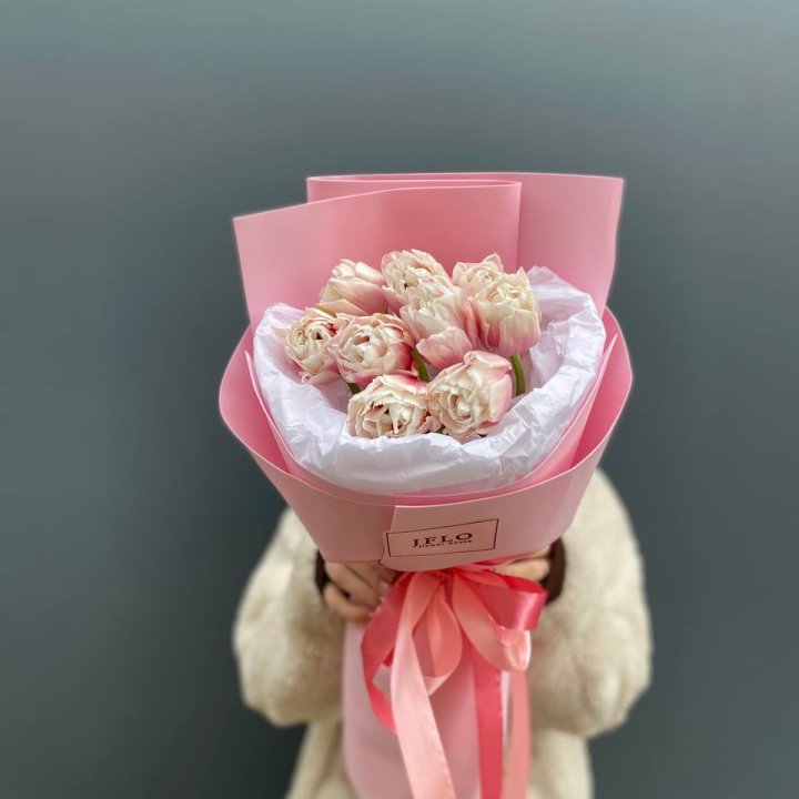 9 нежных тюльпанов в Владимире