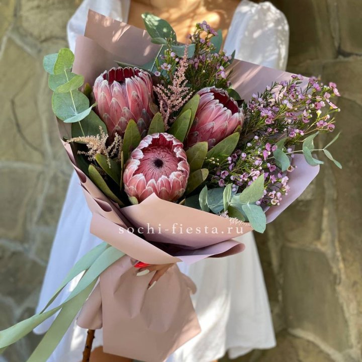 Букет из протеи "Клеопатра"  в Владимире