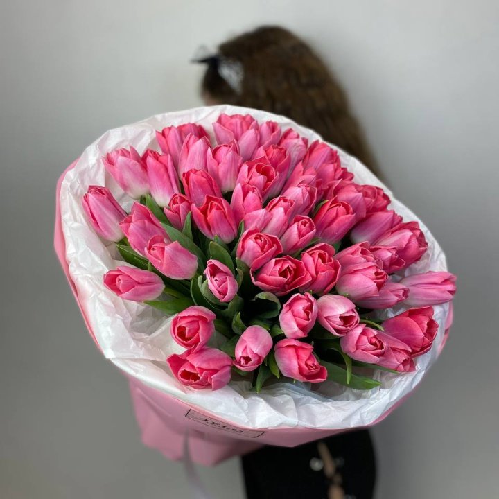 51 розовый тюльпан "Рози" в Владимире