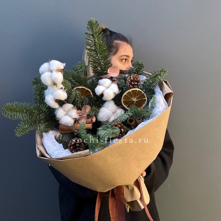 Зимний букет с нобилисом в Владимире