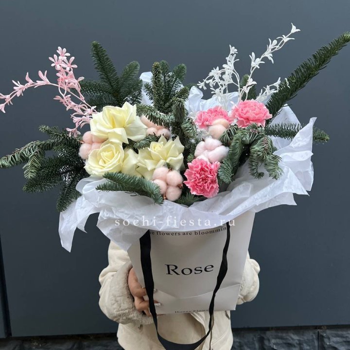 Цветочная сумка с нобилисом в Владимире