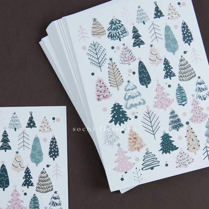 Открытка к букету "Елки" в Владимире