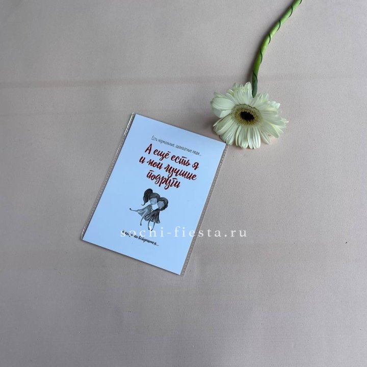 Открытка к букету "Я и мои лучшие подруги" в Владимире