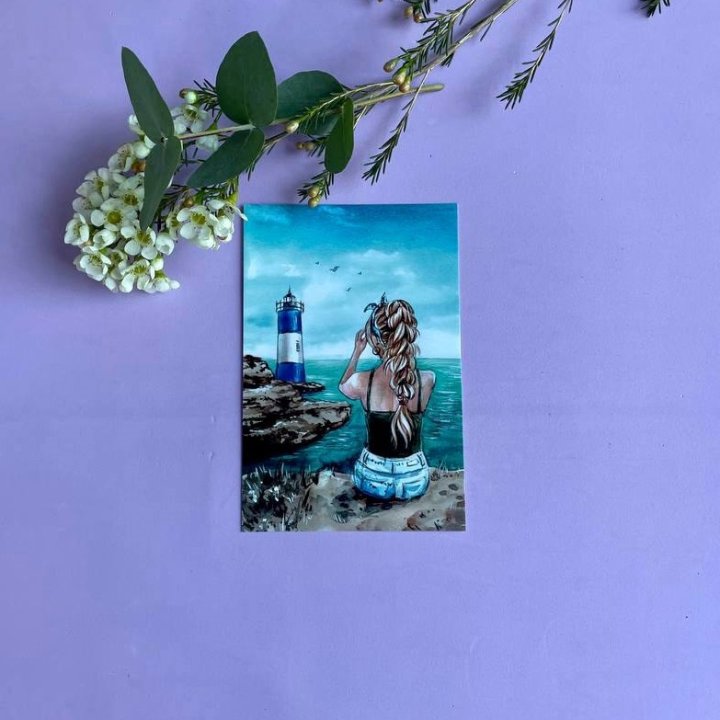 Открытка к букету "Океан" в Владимире