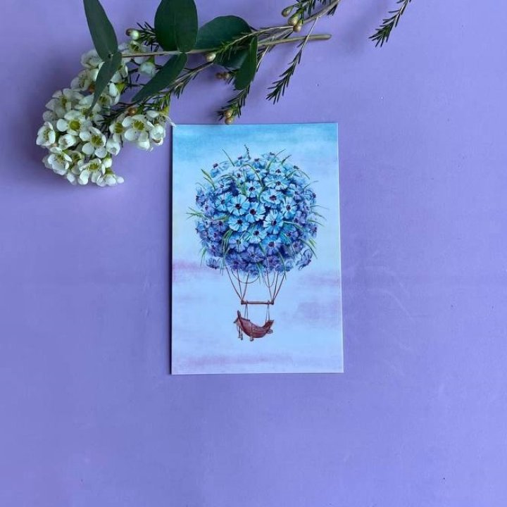 Открытка к букету "Флоростат" в Владимире