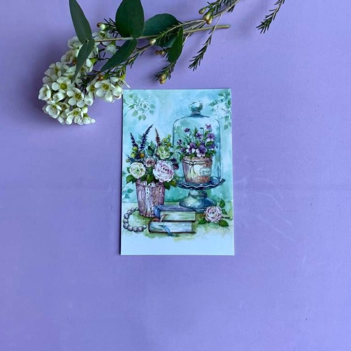 Открытка к букету "Книги" в Владимире