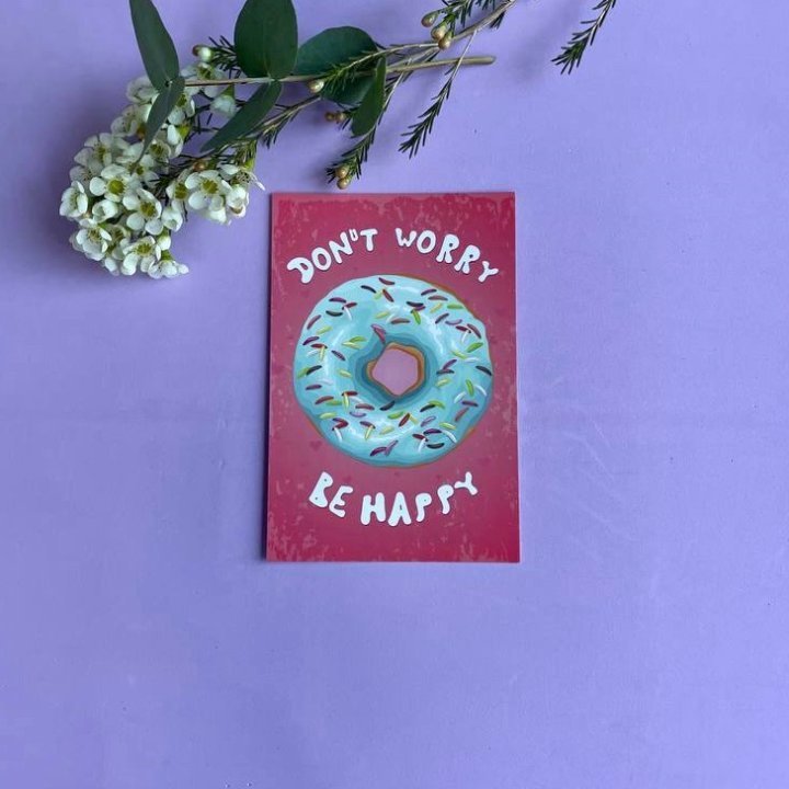 Открытка к букету "Не волнуйся..." в Владимире