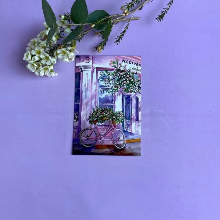 Открытка к букету "Розовый" в Владимире