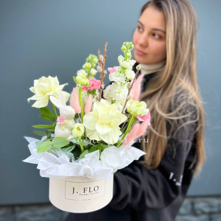 Цветочный бокс "Пасхальная композиция" в Владимире