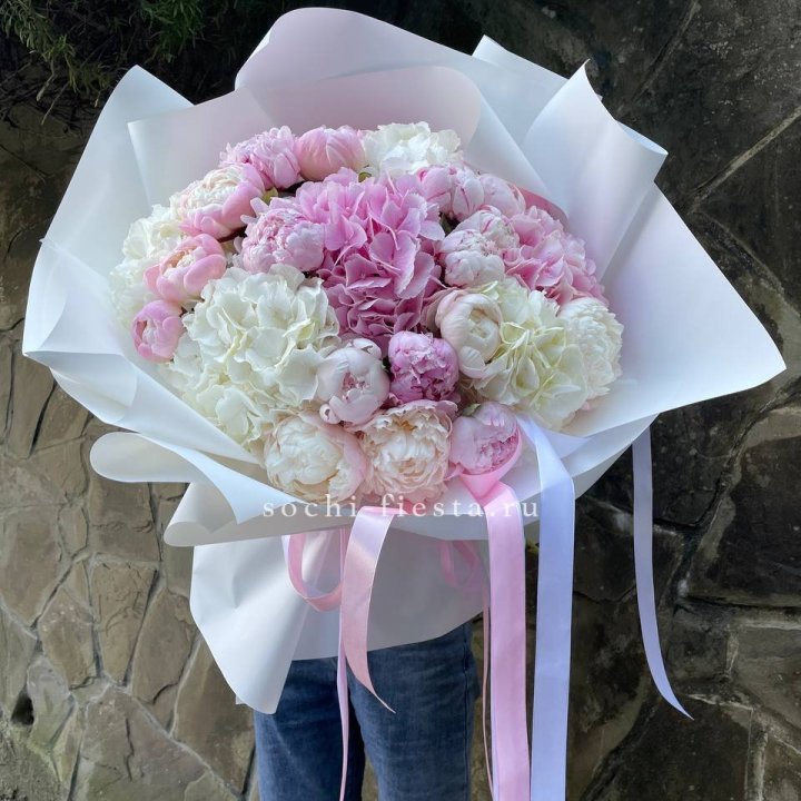 Букет "Пионы и Гортензии" в Владимире