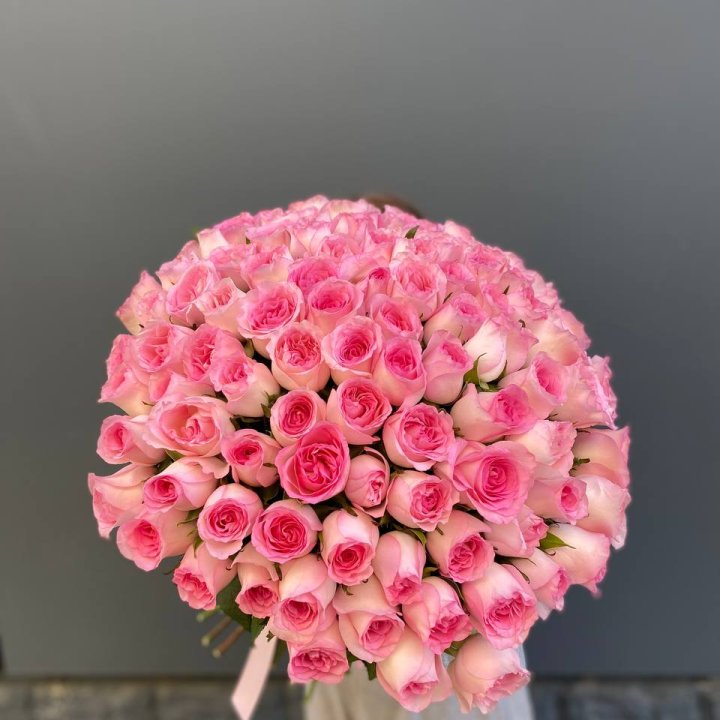 101 розовая роза в Владимире