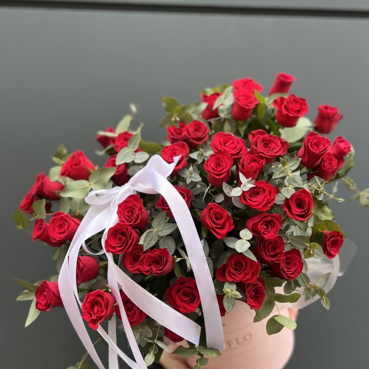 45 Красных роз в боксе "Сеньёрита" в Владимире