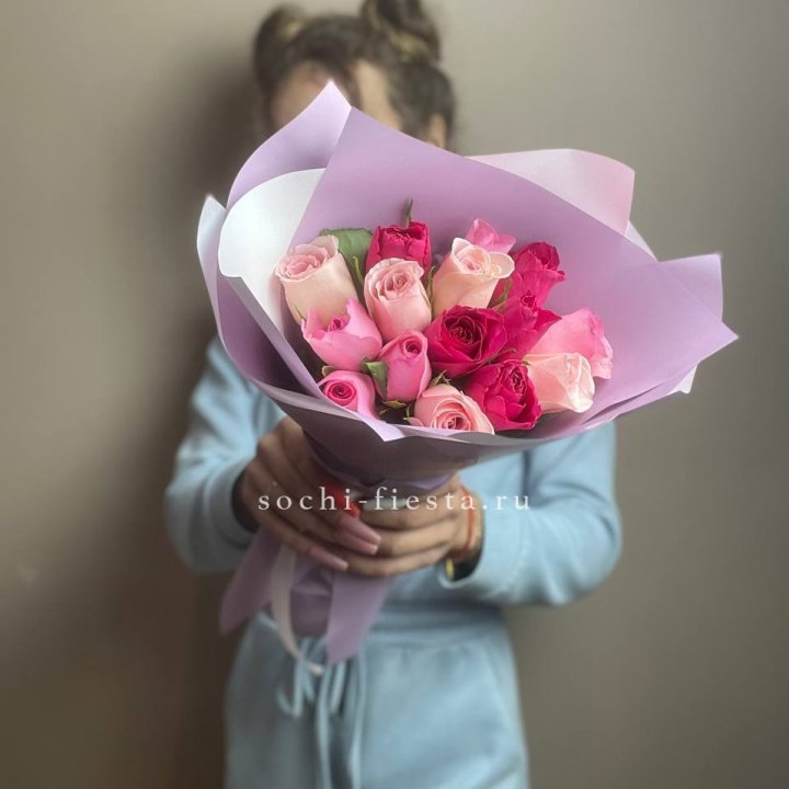 Букет из 15 роз Микс (Кения) в Владимире