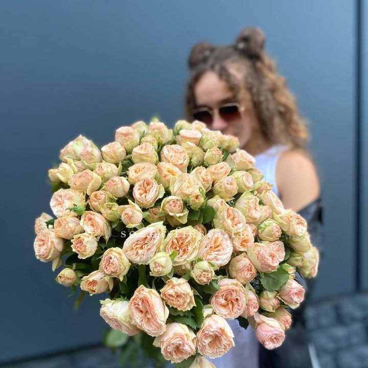 25 пионовидных роз в Владимире