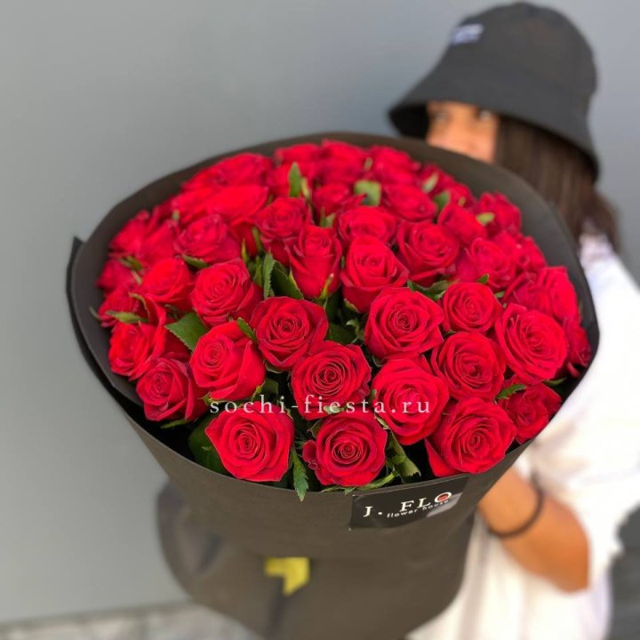 51 роза "Блек" в Владимире