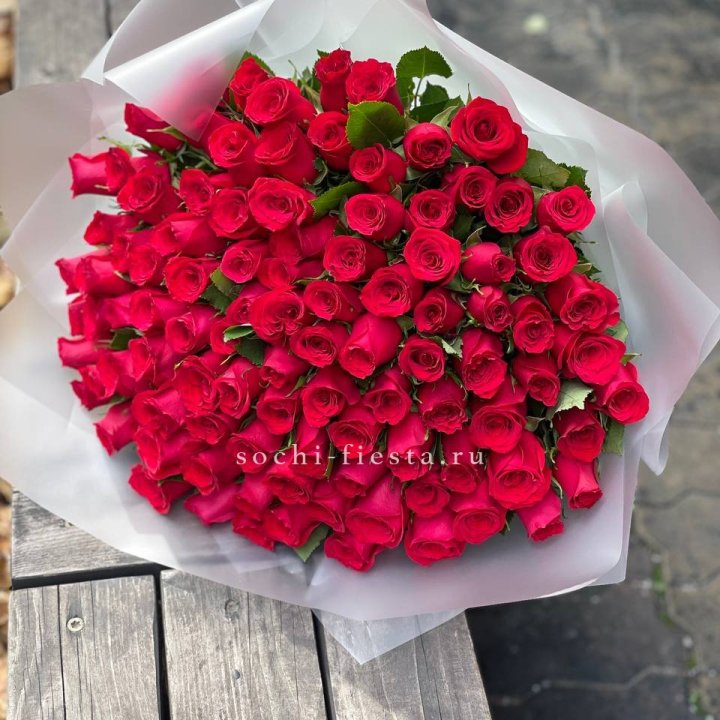 101 красная роза Лолита в Владимире