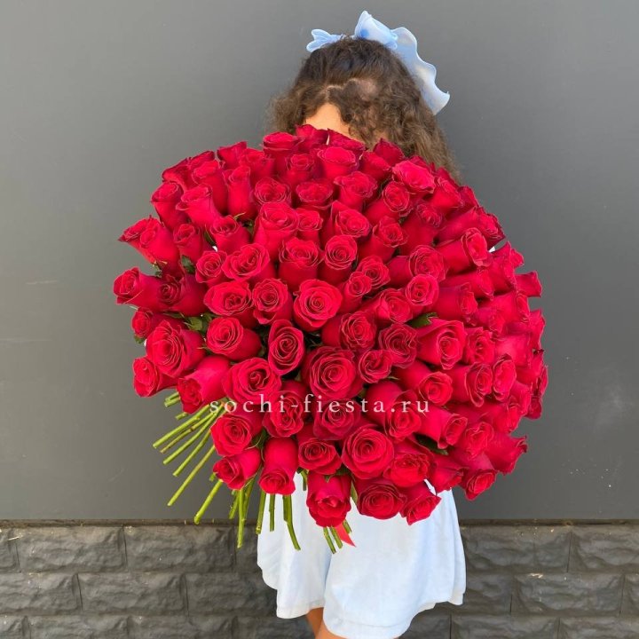 101 красная роза в Владимире